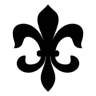 Fleur-de-lis Decal (Black)